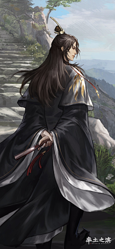 到全部素材采集[cp]#天官赐福# 风师青玄,年方二八,身着白衣,背负长剑