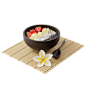 3D立体卡通美食物快餐汉堡甜品生鲜电商插画图标PSD免抠设计素材
