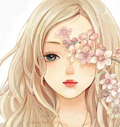 花与女孩