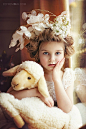 小绵羊和戴花环的小萝莉_CGwall原画网