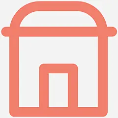 棚屋建筑和家具加粗线条图标图标_88ICON https://88icon.com 棚屋 建筑和家具加粗线条图标