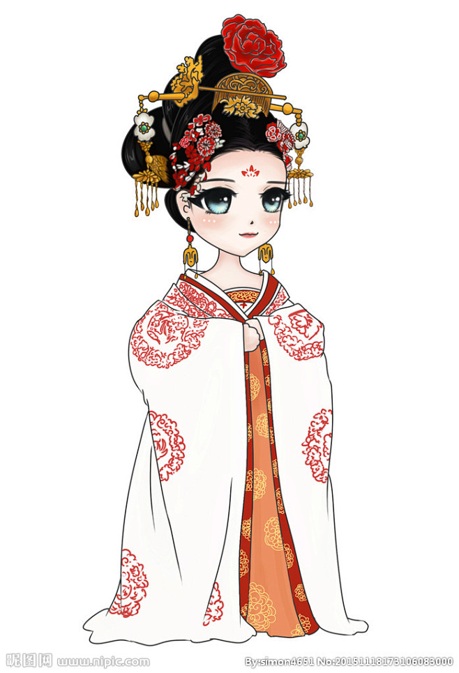 武则天卡通漫画形象