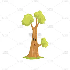面部表情,绿色,惊奇,似人脸,卡通,可爱的,手机游戏,环境,植物群,树