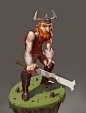 The Viking, Raman Djafari : A viking character, testing out new rendering methods.
