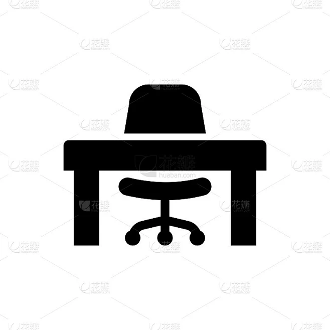 Office desk icon素材-花瓣网