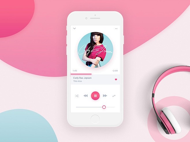 #ui设计# 极具个性的app音乐播放器...