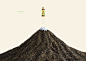 三得利微糖茶广告，再现了富士山和浮世绘经典 - AD518.com - 最设计