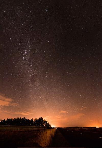 夕阳星空