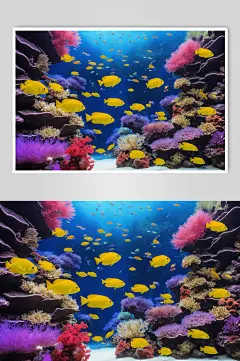 AI数字艺术高清水族馆鱼图片-众图网