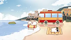 可爱插画ipad壁纸 电脑壁纸   cr.奶茶鼠的想法