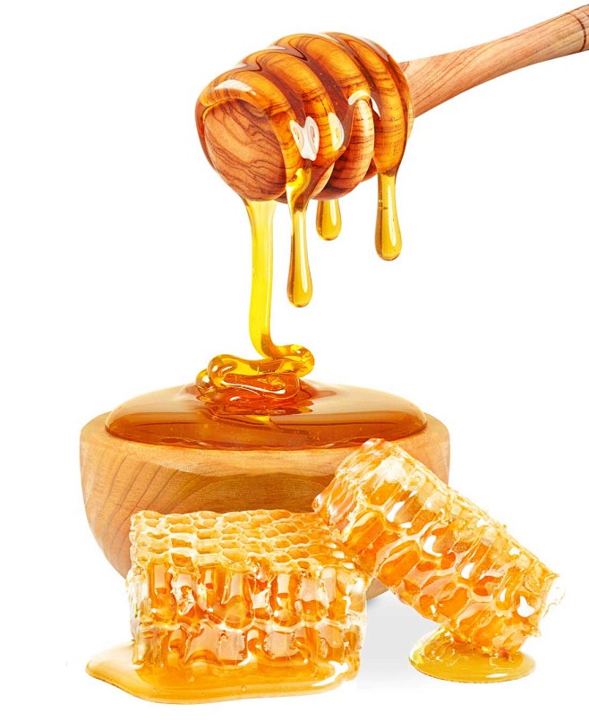 美味的蜂蜜与蜂蜜棒高清图片 - 素材中国...