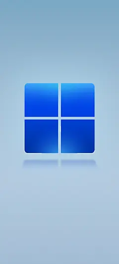 微软win11系统默认 浅蓝色 高清全面屏手机壁纸_彼岸手机壁纸