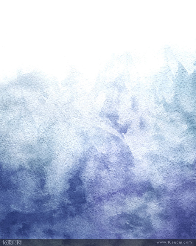 蓝色水彩晕染抽象磨砂质感纹理背景高清图片