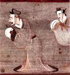 #王陵大墓# 陕西靖边县杨桥畔镇二村新莽年代墓，①②③车马图、④⑤二桃杀三士、⑥舞蹈图、⑦⑧孔子见老子图、⑨侍女弓弩图。 ​​​​