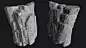 Procedural Cliff Pieces - Houdini, Tom Carter : Completely procedural cliff pieces created in Houdini, all images are variations from the same graph - an on going bit of learning