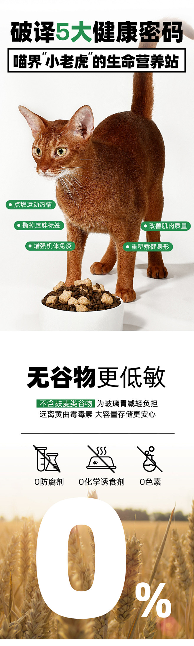 帕特无谷猫粮生骨肉冻干猫粮全价室内美毛增...