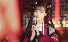 文艺古风 可爱 古装美女 俏皮 美女模特