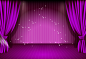 紫色窗帘背景