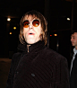 Oasis singer Liam Gallagher leaves RTE studios after being interviewed for Irish television on the 'Late Late Show' February 21 2003 in Dublin Ireland