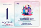 8 march happy women Happy Women's Day beauty Social media post Media Kit Instagram Post Social Media Design Socialmedia