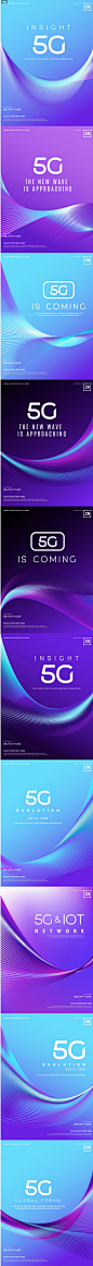 5G通讯科技智能应用信息互联网络海报展板论坛背景AI设计素材K28-淘宝网