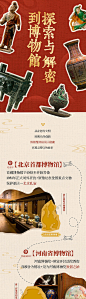 文旅探秘博物馆长图海报-源文件分享-ywjfx.cn