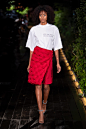 Pyer Moss Spring 2019 Ready-to-Wear Fashion Show : The complete Pyer Moss Spring 2019 Ready-to-Wear fashion show now on Vogue Runway.