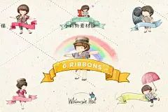 可爱日式卡通娃娃人物女孩海报背景广告PNG设计素材png233-淘宝网
