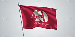 40周年纪念向量图标