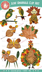 用叶子画画！9张有趣简单的秋天的叶子画创意手工课-红豆饭小学生简笔画大全