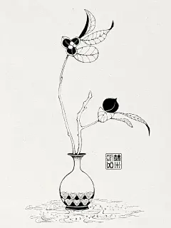 黑白线描插画_魏米娅MiaWei__插画师作品_涂鸦王国gracg.com