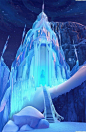 插画 电影 动漫【冰雪奇缘Frozen】冰雪城堡 可以拿来当壁纸 #背景图#