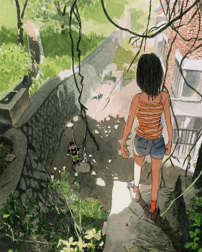 浪漫温馨！12张双人主题插画作品欣赏-花瓣网