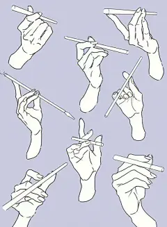 【手残党必备】手部绘画素材大全 - 小红书