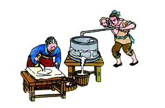磨豆腐   - 源文件下载【酷图网】磨豆腐,磨盘,磨豆浆,石磨豆腐,石磨豆浆,