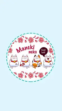 招财猫壁纸 无水印 ​​​​