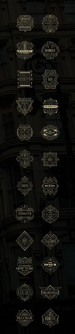 Art Deco Badges on Behance