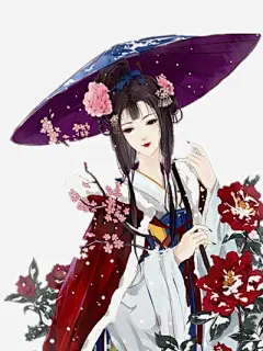 古风唯美插画高清素材 古风 唯美 女子 装饰 免抠png 设计图片 免费下载
