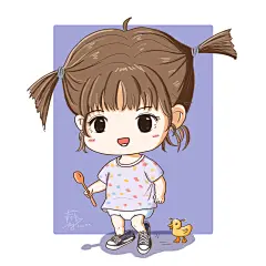Q版可爱小女孩 ---非授权不支持商业应用 扁平画风
幼儿插画 儿童插画 头像 ##冻疮长在膝盖上#冻疮君的日常# 张武益 壁纸 屏保 封面 城市画报#冻疮君逛重庆 明信片 书签