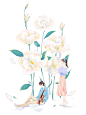 校园情侣之植物系女和音乐系男_池袋西瓜__插画师作品_涂鸦王国gracg.com