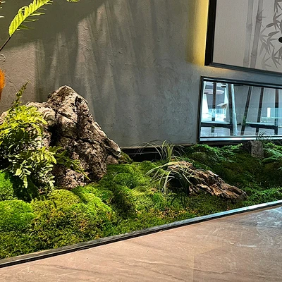室内造景石枯山水外花园装饰摆放庭院设计假山石头橱窗绿植盆景-淘宝网-花瓣网