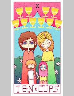 往届亚青赛优秀作品回顾之插画：塔罗牌系列（PART11 P54~P59）