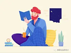 插画丨如何把流行的扁平风插画画的与众不同，让生活的日常变成有趣的画面