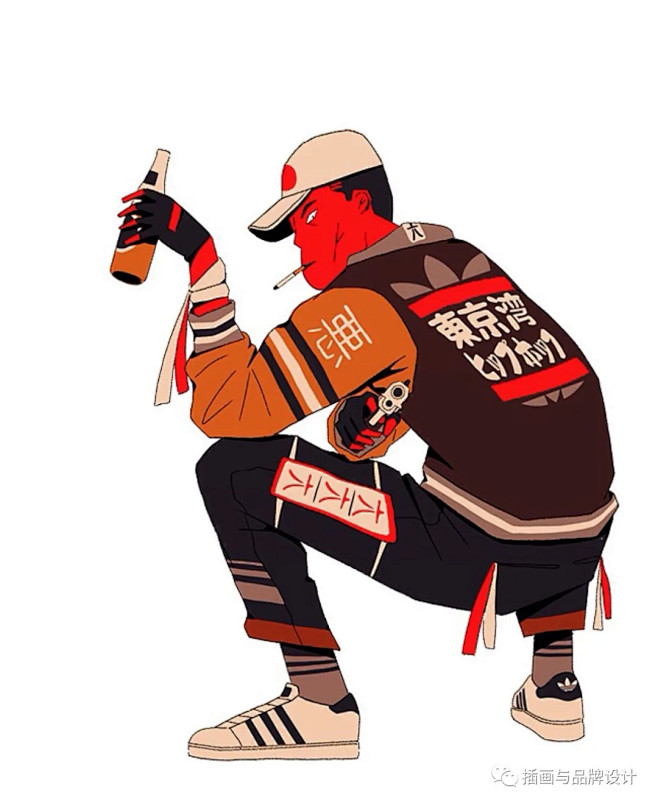 插画丨复古个性的街头涂鸦风,传统与现代的.