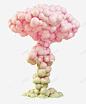 蘑菇云彩色模型图