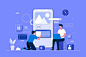 Free Vector | App development concept