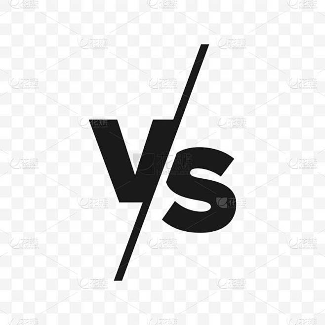Vs 与字母矢量图标