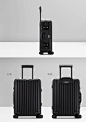 Rimowa/日默瓦TOPAS STEALTH 铝镁合金奢华黑色旅行箱登机箱 20寸-tmall.com天猫