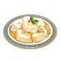 Adeptus' Temptation : Adeptus' Temptation is a food item that the player can cook. The recipe for Adeptus' Temptation is obtainable by opening a Chest on the floating island above Qingyun Peak. Adeptus' Temptation can also be obtained as a reward from the