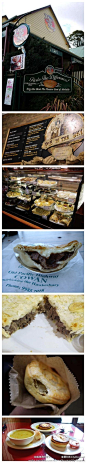 [墨尔本] 【墨尔本最有名的Pie】 Pie in the Sky 位于Dandenong山脉的小镇里，专营各种口味的Pie (接近40种)，很复古的特色阿婆店的感觉，获得过无数奖项。很多顾客当成休息站，非常热闹。这里的Pie香脆可口, 推荐蘑菇鸡肉，牛肉和苹果派。43 Olinda-Monbul